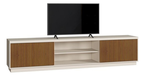 Rack Base Tv Murumbí Con Puerta Madera Alistonada 