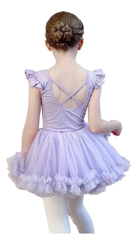 Vestido De Ballet Moderno Para Niñas, Manga Larga, Fiesta, B