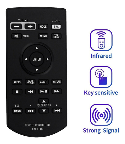 Control Remoto De Repuesto Cxe5116 Para Pioneer Dvd Rds Av R