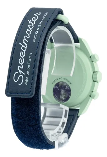 Relógio Swatch X Omega Moonswatch Speedmaster Earth Crono