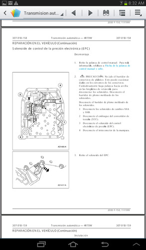 Manual Transmisión Automática Ford Lobo 01-07 En Español (Usado)