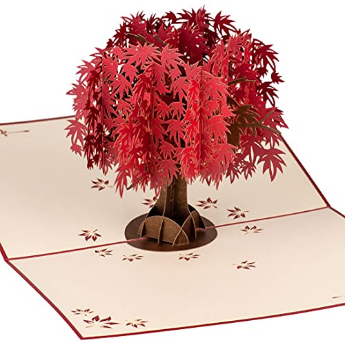 Árbol De Arce Rojo De Devine Popup Cards | Tarjeta De ...