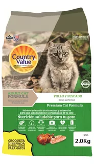 Country Value Gatos Pollo 2 Kg