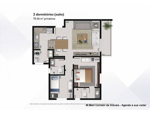 Imagem 4 de 30 de Apartamento Com 2 Dormitórios À Venda Com 115.21m² Por R$ 519.000,00 No Bairro Cristo Rei - Curitiba / Pr - M2cr-ebef2223