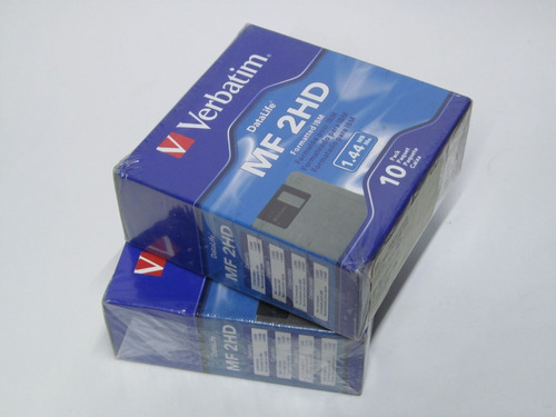 Diskettes Verbatim Mf 2hd C/10pz/ Coleccionar O Usar (Usado)