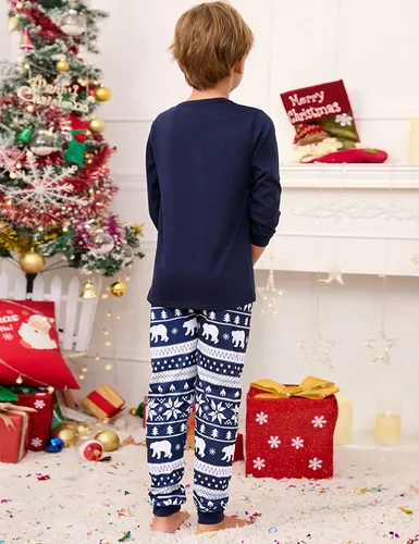 Conjunto De Pijamas Navidad Juego Para Familiares Y Parejas