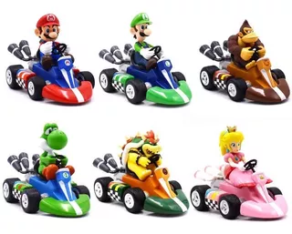 Figura Mario Kart Super Mario Bros Luigi Yoshi Donkey Bowser