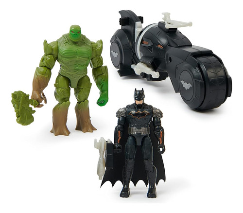 Dc Comics, Batman And Swamp Thing Armory Attack Batcycle