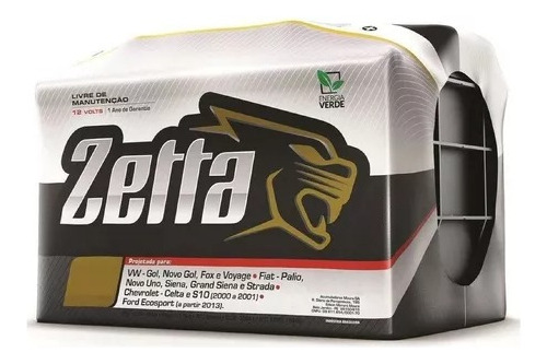 Bateria Para Auto 12x75 Zetta 75 (by Moura)