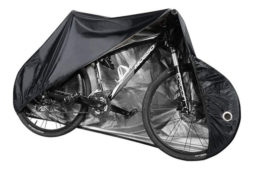 Funda Bicicleta Impermeable Con Argolla Candado Y Bolsa  L