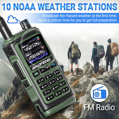 Rádio Bidirecional Walkie Talkies Baofeng Uv-17 Pro Gps Air