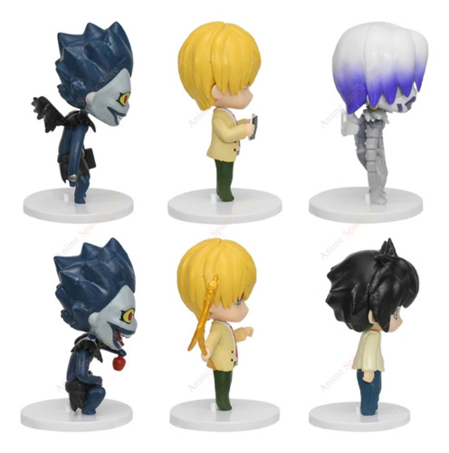 Set 6 Figuras Death Note Ryuk Rem Yagami L·lawliet Colección