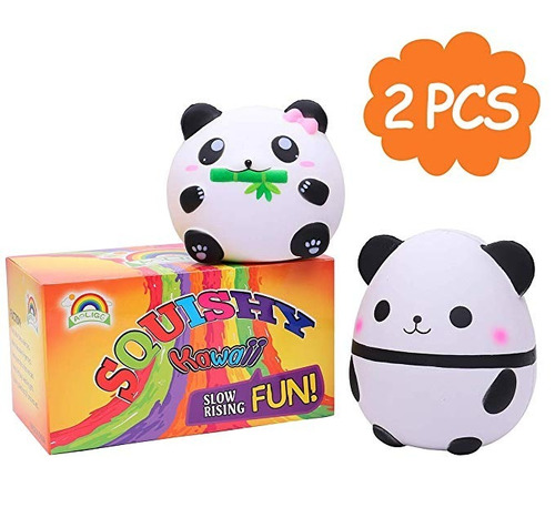 Aolige 2 Piezas Squishies Jumbo Kawaii Panda Lindo Perfumado