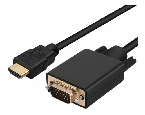 Cable Hdmi A Vga, Qaoquda, 5.9ft, Chapado En Oro, 1080p, Hdm