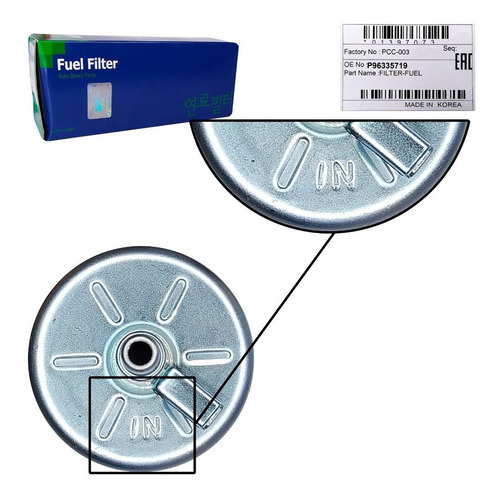 Imagen 6 de 8 de Filtro Gasolina Renault Sandero 2011 2012 2013 Original