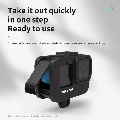 Frame De Plástico Abs Con Zapata Para Gopro Hero 10/9