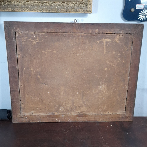 Imagem 5 de 5 de Quadro Santa Ceia Antigo Gravura Anos 60