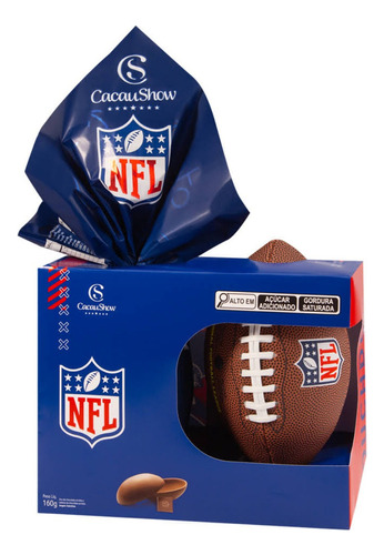 Ovo De Páscoa Chocoesportes Nfl 160g Cacau Show