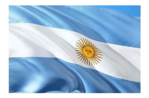 Bandera Argentina 130x250 Cm Con Sol Flameo Grande 
