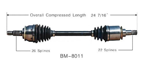 Flecha Homocinética Mini Cooper 2002-2004 L4 1.6