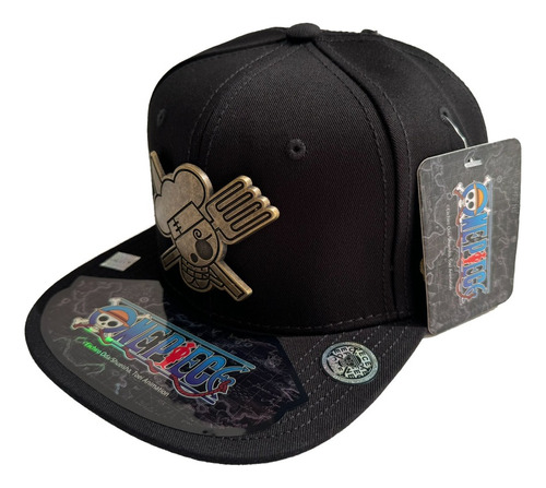 Gorra Original One Piece Placa Metalica Calavera 2 ALG Col