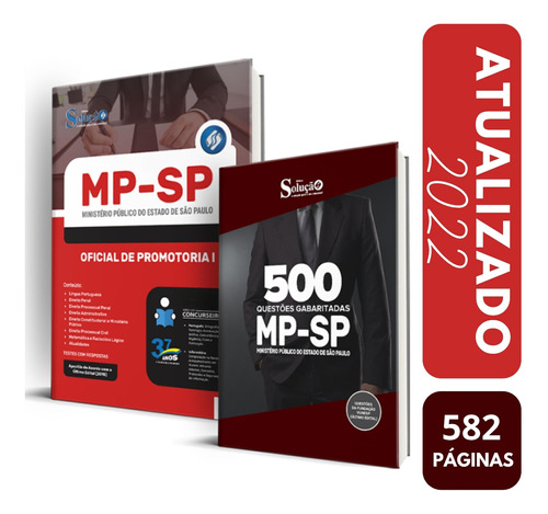 Kit Apostila Oficial De Promotoria I + 500 Questões Mp Sp