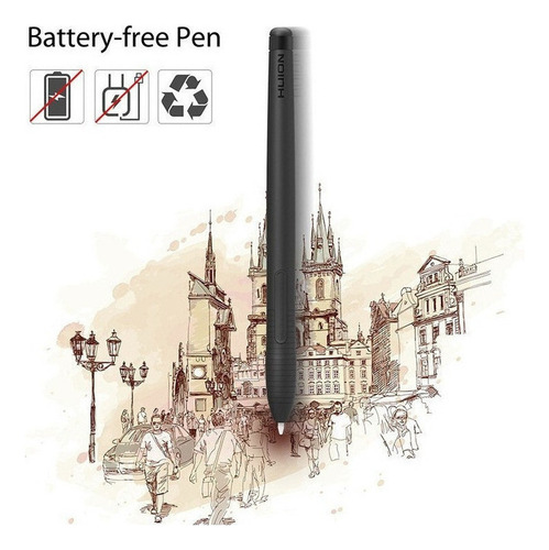 .. Tableta Digitalizadora Negra Huion Inspiroy H430p