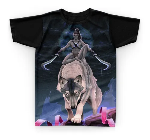Camiseta Camisa Lobo Wolf Game Jogo Rpg Guerra War - I10