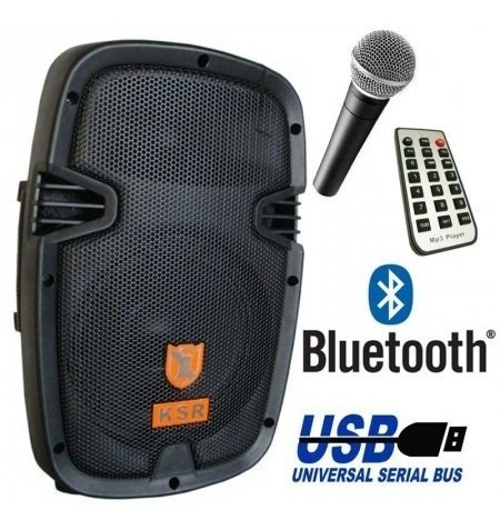 Bocina 8 Recargable Bluetooth Usb Sd Aux Bafle Kaiser 7908