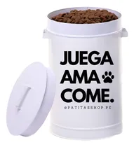 Comprar Contenedor De Alimentos Para Perros Y Gatos Juega, Ama, Come