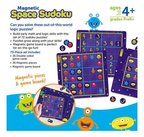 Recursos De Aprendizaje Espacio Magnético Sudoku - 72 Piezas