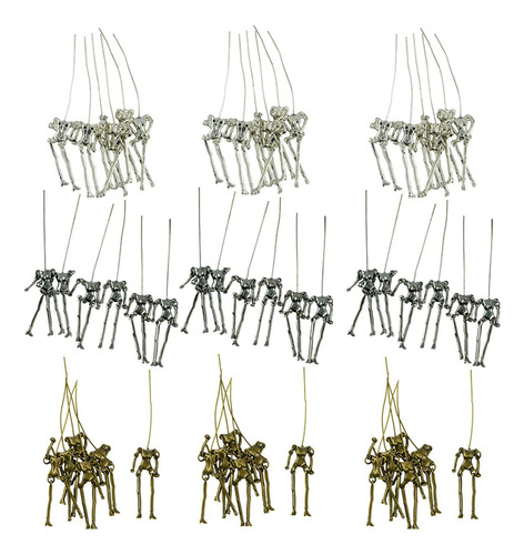 58 Piezas De Esqueleto Humano Cuerpo Diy Muñecas Colgantes