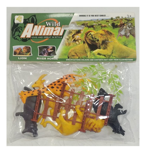 Set Animalitos Salvaje Muñecos + Accesorios