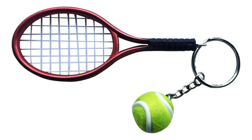 Llavero Colgante Anillo Joya Clave Mini Pelota De Tenis