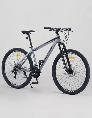 Bicicleta Mtb Overtech R29 Q5 21v Freno A Disco Shimano 12x Color Gris/Negro Tamaño del cuadro L