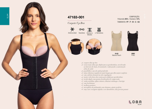 Imagen 6 de 8 de Faja Corset Reductora Broches Loba Lupo Senos Libres M.47183