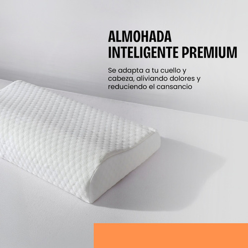 Almohada Viscoelastica Inteligente Premium 60x35 Home Co Color Blanco
