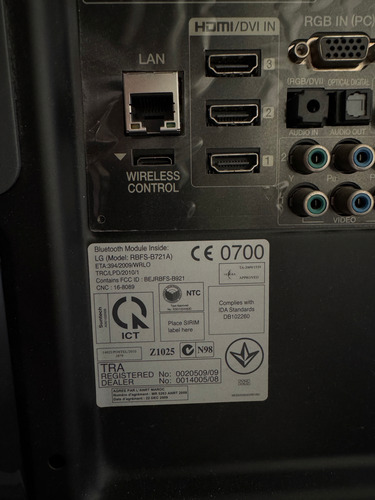 Tv Lg Hd 32le5500 Usado Con Soporte Para Colgar (Usado)