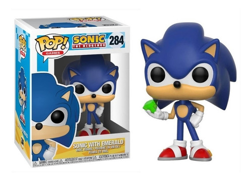 Funko Pop Sonic With Emerald #284 - Miltienda - The Hedgehog