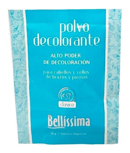  Sobre Polvo Decolorante Bellissima Clasico Profesional 20 Gr Tono Clásico