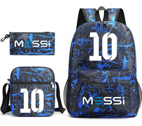 Set De 3 Bolsos De Hombro Modernos Messi10 P2 Junior