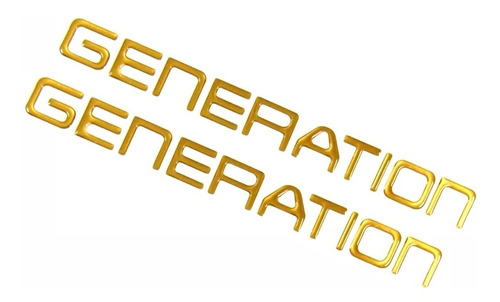 Emblema Adesivo Resinado Golf Generation Dourado Re69 Fk