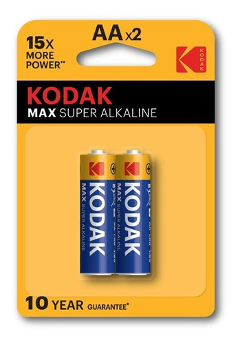 Pilas Alcalinas Aa X 2 Kodak Max(cajas De 12 Blister) 
