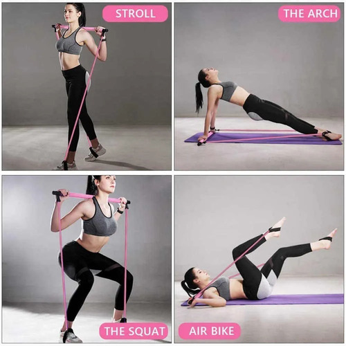 Barras Con Elasticos Yoga Pilates Fitness Estiramiento