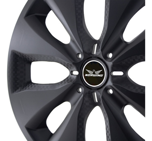 X4 Tazas Univers Revolution 14 PuLG + Logo Adaptable Peugeot