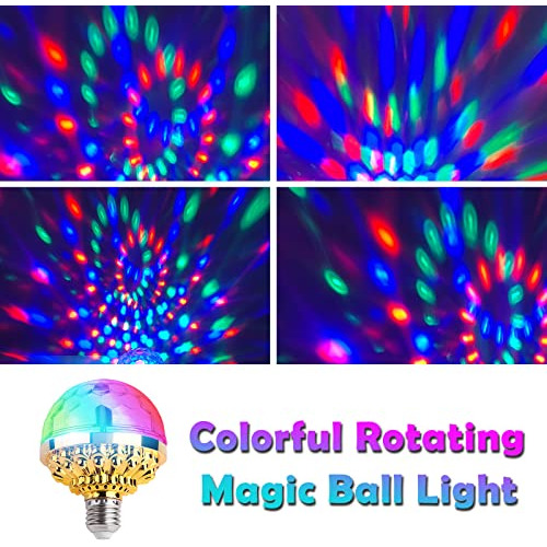 Colorful Rotating Magic Ball Light Colorful Disco Rotat...
