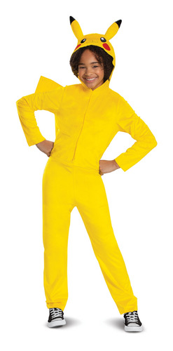 Disfraz Talla 8 10 Niños Unisex De Pikachu Clásico Para