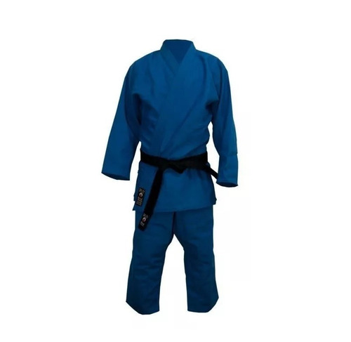 Judogi Shiai Traje Tramado Mediano Azul 4 A 8 Uniforme Judo