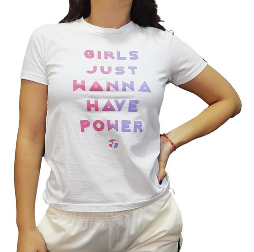 Topper Remera Kids - Mc Girls Power Blco