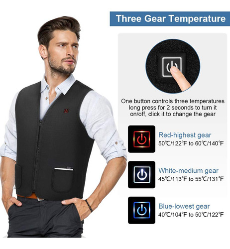 Chaleco Calentado, Chaqueta Con Calefacción Ropa De